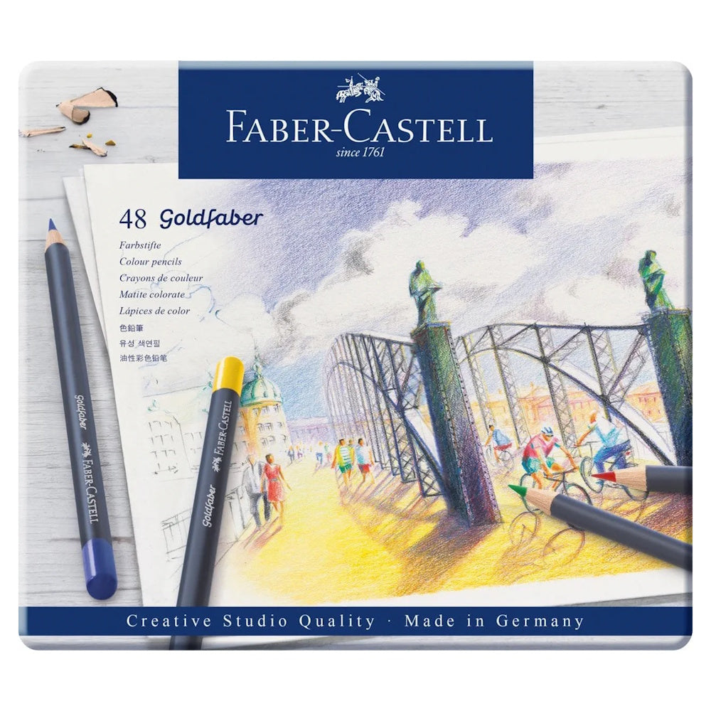 Faber-Castell Goldfaber Colouring Pencils Tin of 48