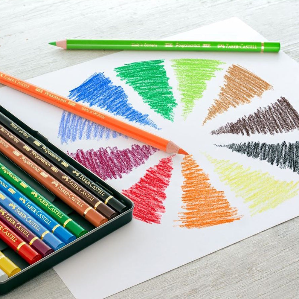 Faber-Castell Polychromos Colouring Pencils Tin of 12