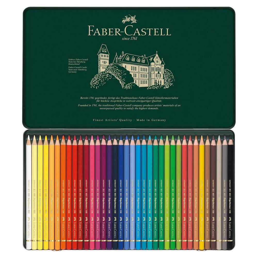 Faber-Castell Polychromos Colouring Pencils Tin of 36