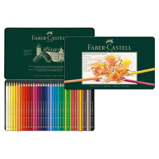 Faber-Castell Polychromos Colouring Pencils Tin of 36