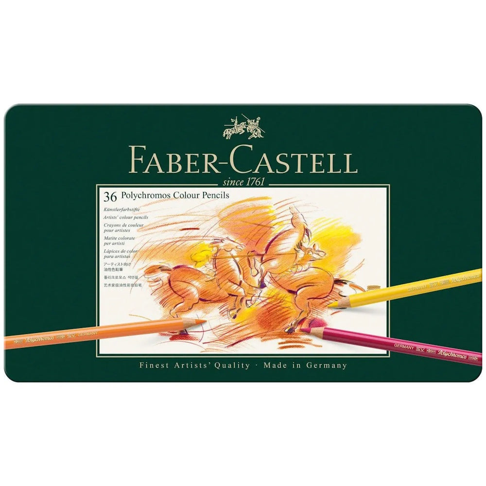 Faber-Castell Polychromos Colouring Pencils Tin of 36