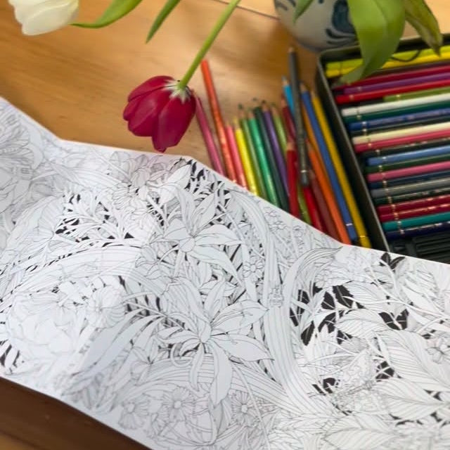 Floralicious- A Colouring Frieze