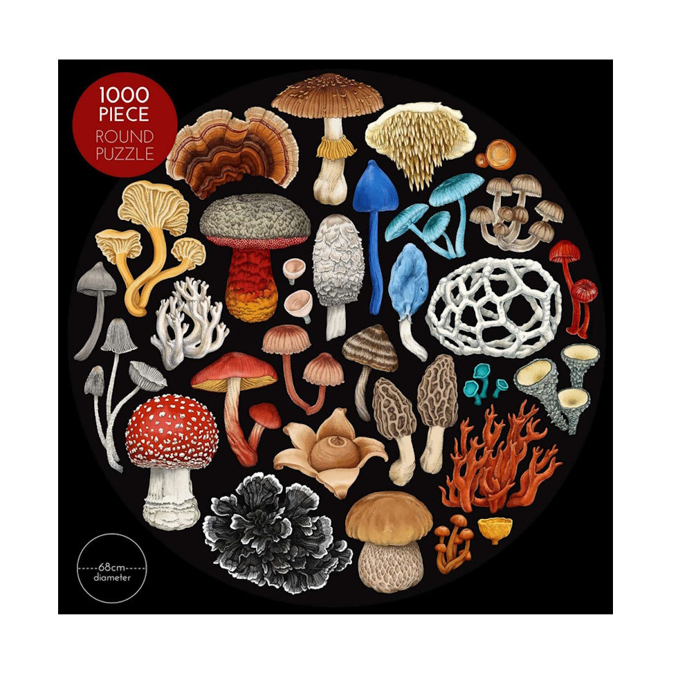 Wolfkamp & Stone Fungi 1000 Piece Round Jigsaw Puzzle