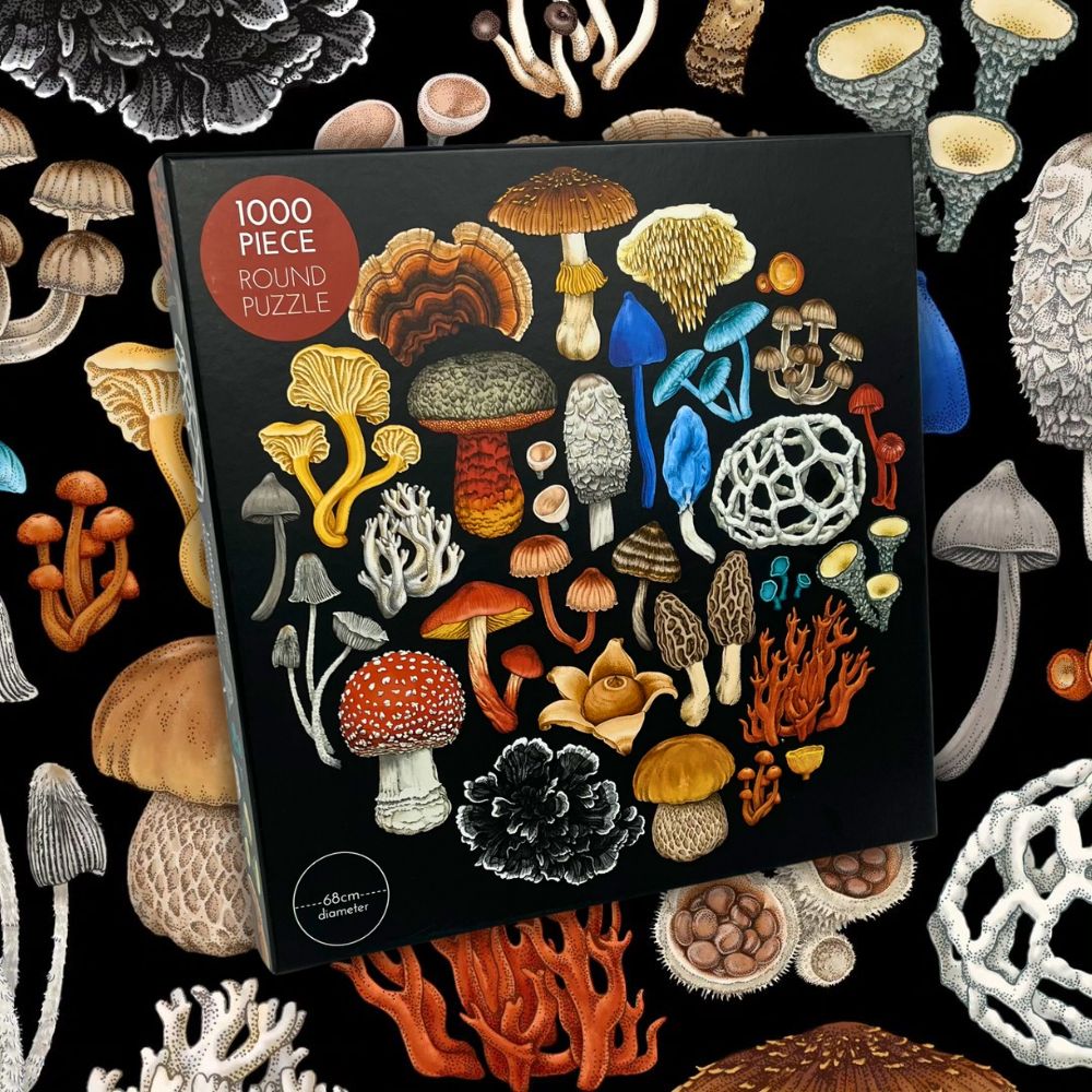 Wolfkamp & Stone Fungi 1000 Piece Round Jigsaw Puzzle