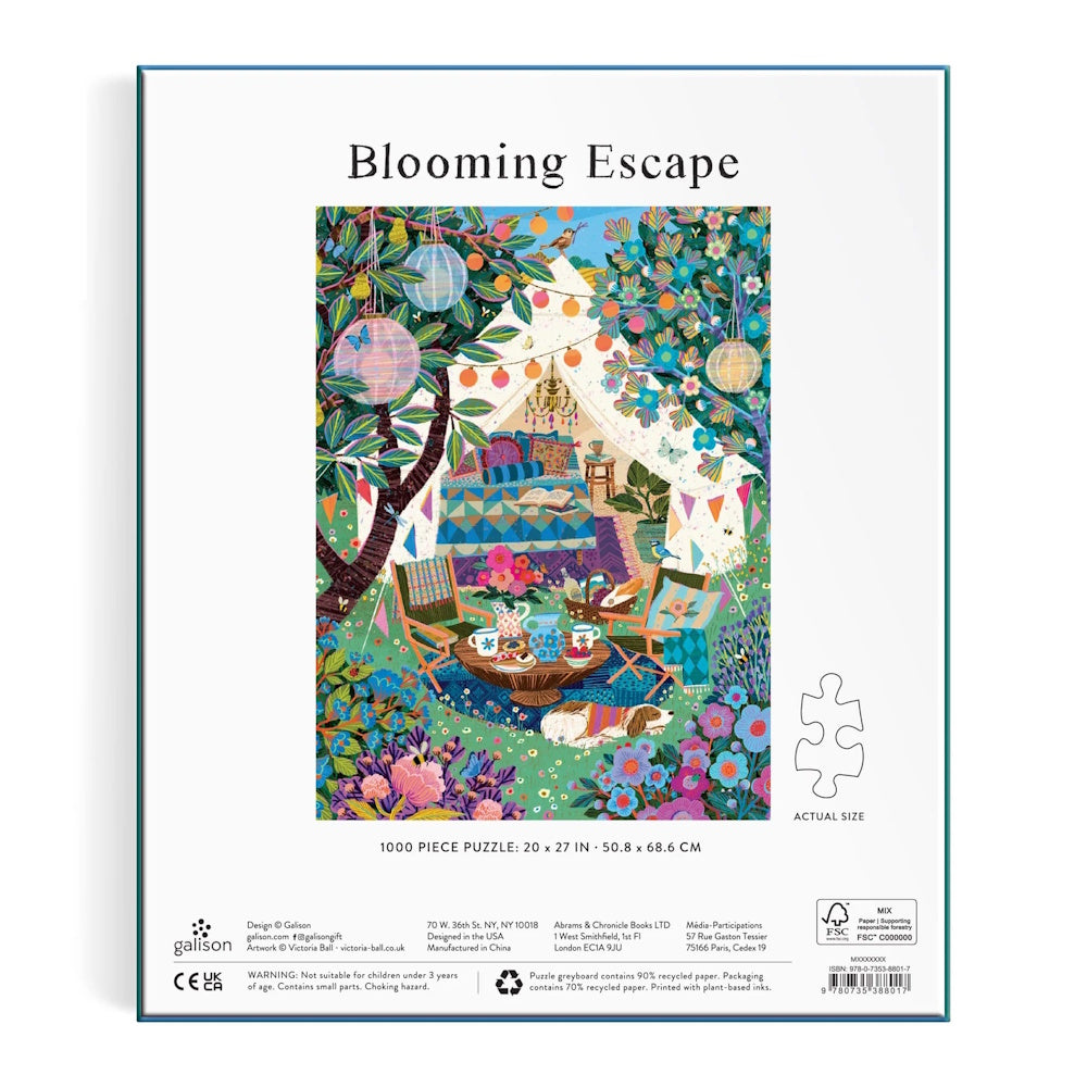 Galison 1000 Piece Puzzle - Blooming Escape