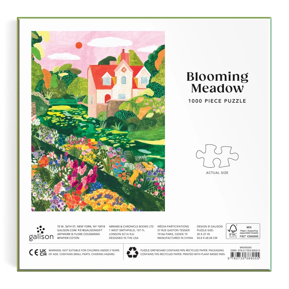 Galison 1000 Piece Puzzle - Blooming Meadow