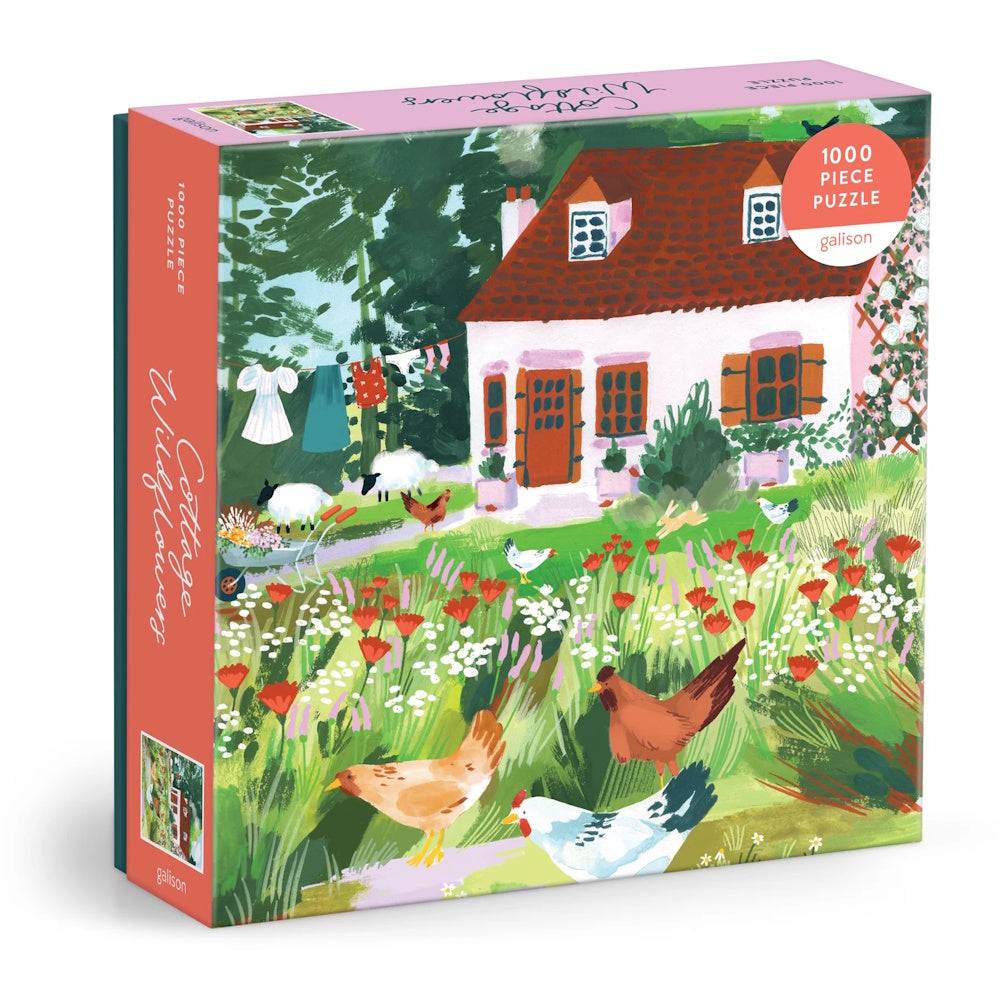 Galison 1000 Piece Puzzle - Cottage Wildflowers