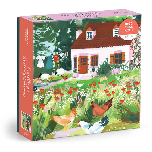 Galison 1000 Piece Puzzle - Cottage Wildflowers