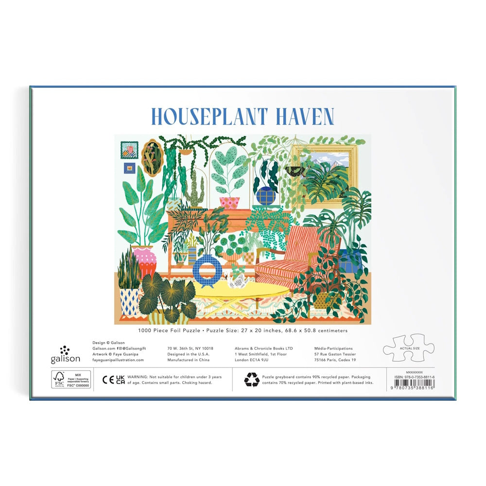 Galison 1000 Piece Puzzle - Houseplant Haven