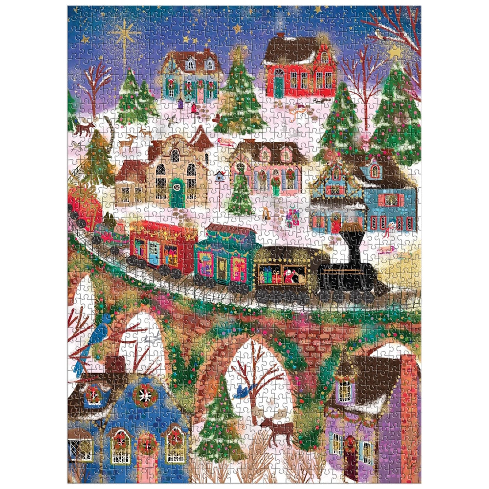 Galison 1000 Piece Puzzle - Joy Laforme Twinkletown Express