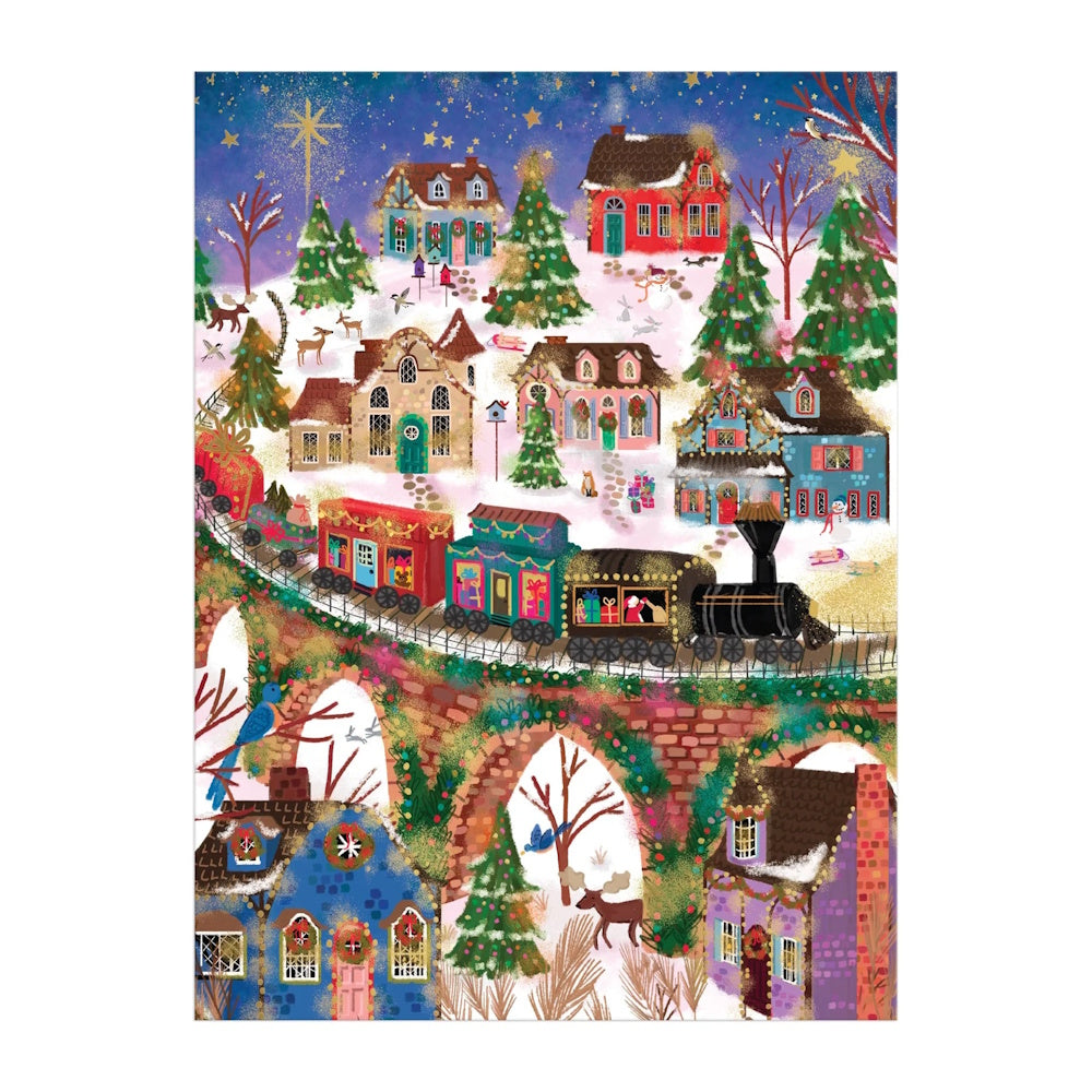 Galison 1000 Piece Puzzle - Joy Laforme Twinkletown Express