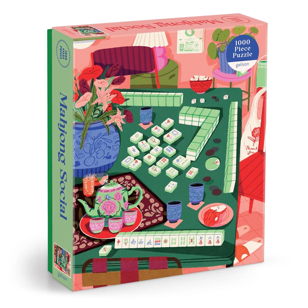 Galison 1000 Piece Puzzle - Mahjong Social