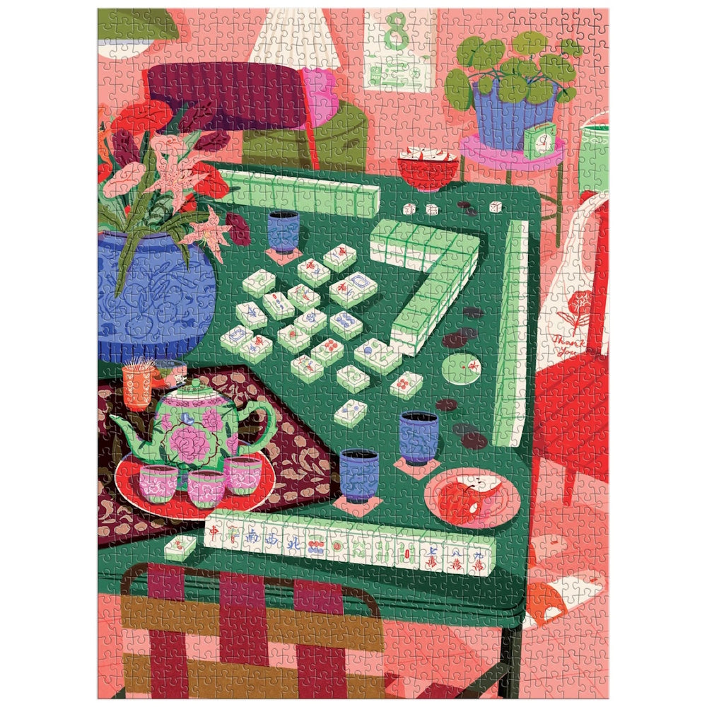 Galison 1000 Piece Puzzle - Mahjong Social