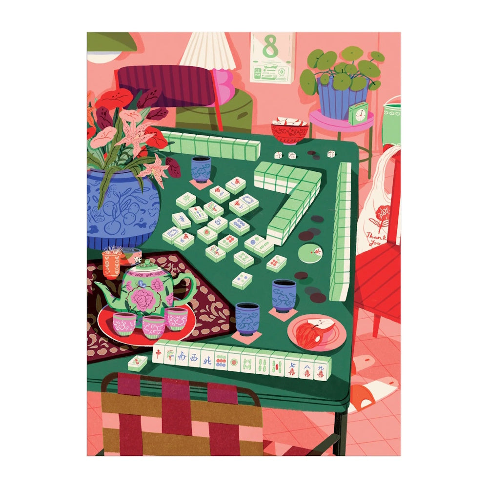 Galison 1000 Piece Puzzle - Mahjong Social