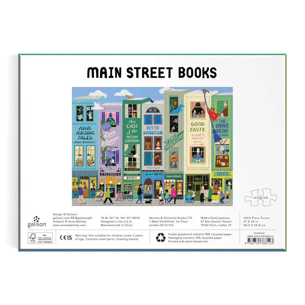Galison 1000 Piece Puzzle - Main Street Books