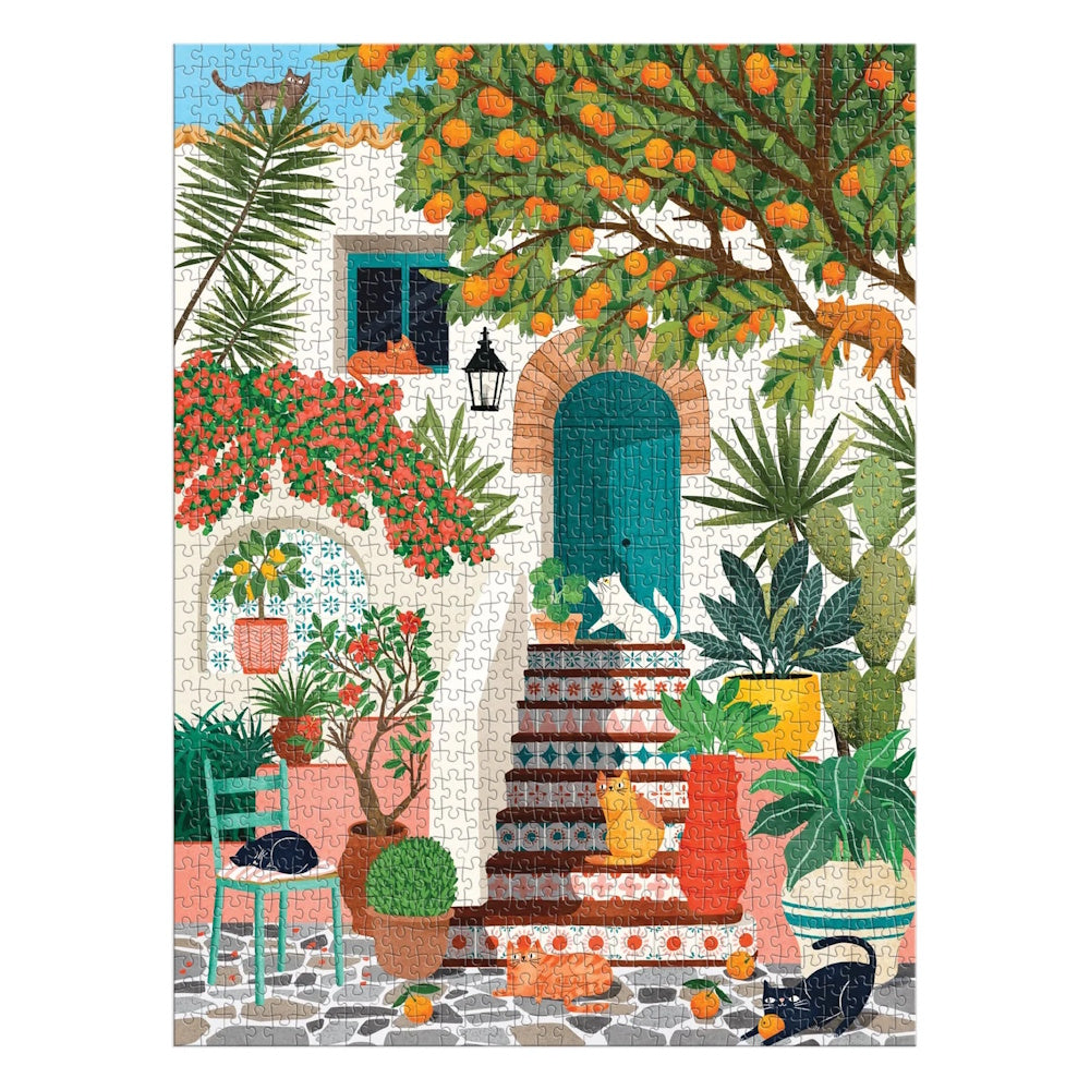 Galison 1000 Piece Puzzle - Mediterranean Cats