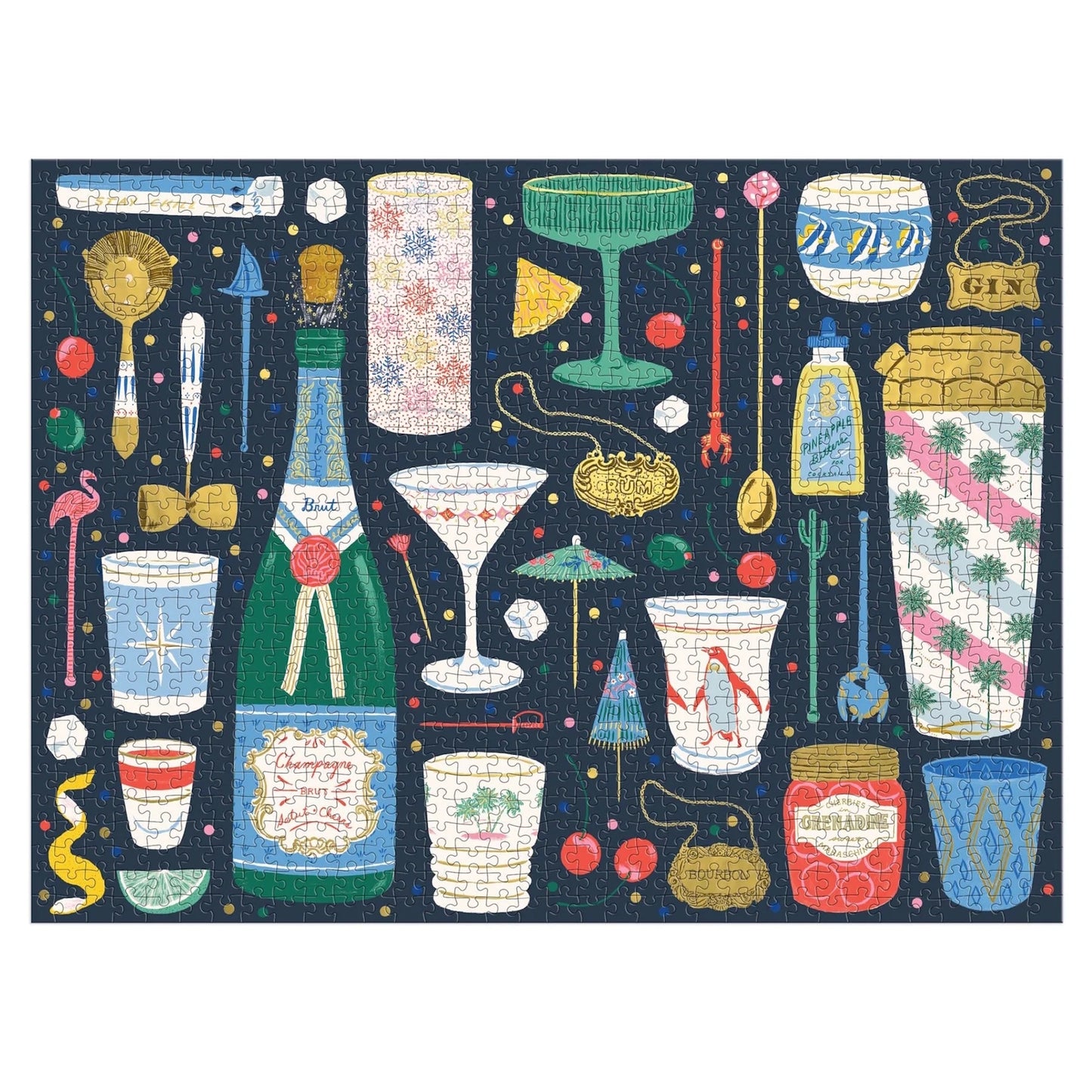 Galison 1000 Piece Puzzle - Merry Mixer