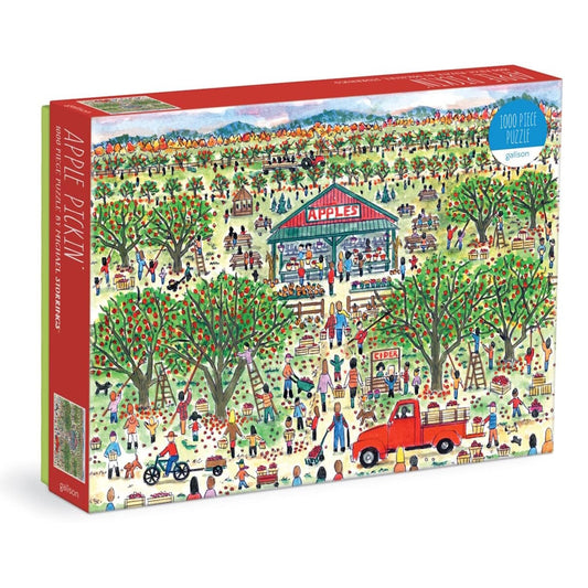 Galison 1000 Piece Puzzle - Michael Storrings Apple Pickin'