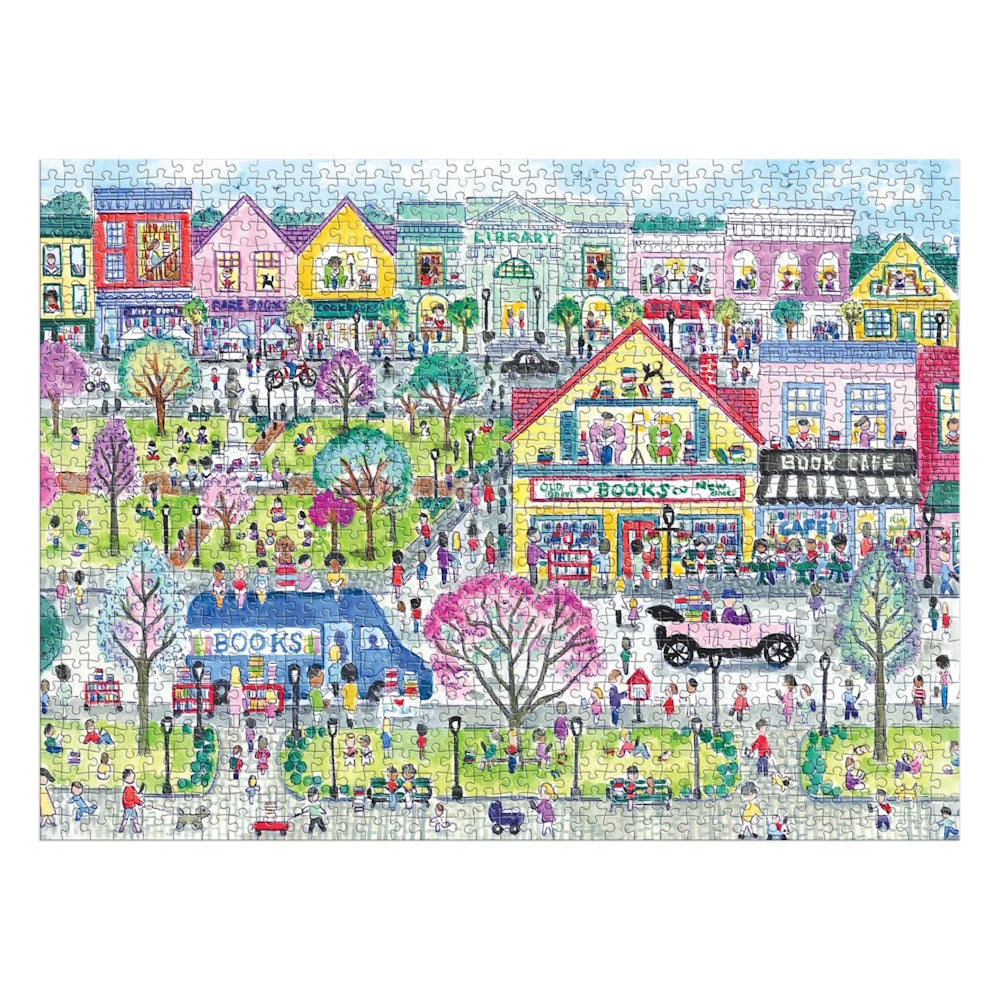 Galison 1000 Piece Puzzle - Michael Storrings Book Town