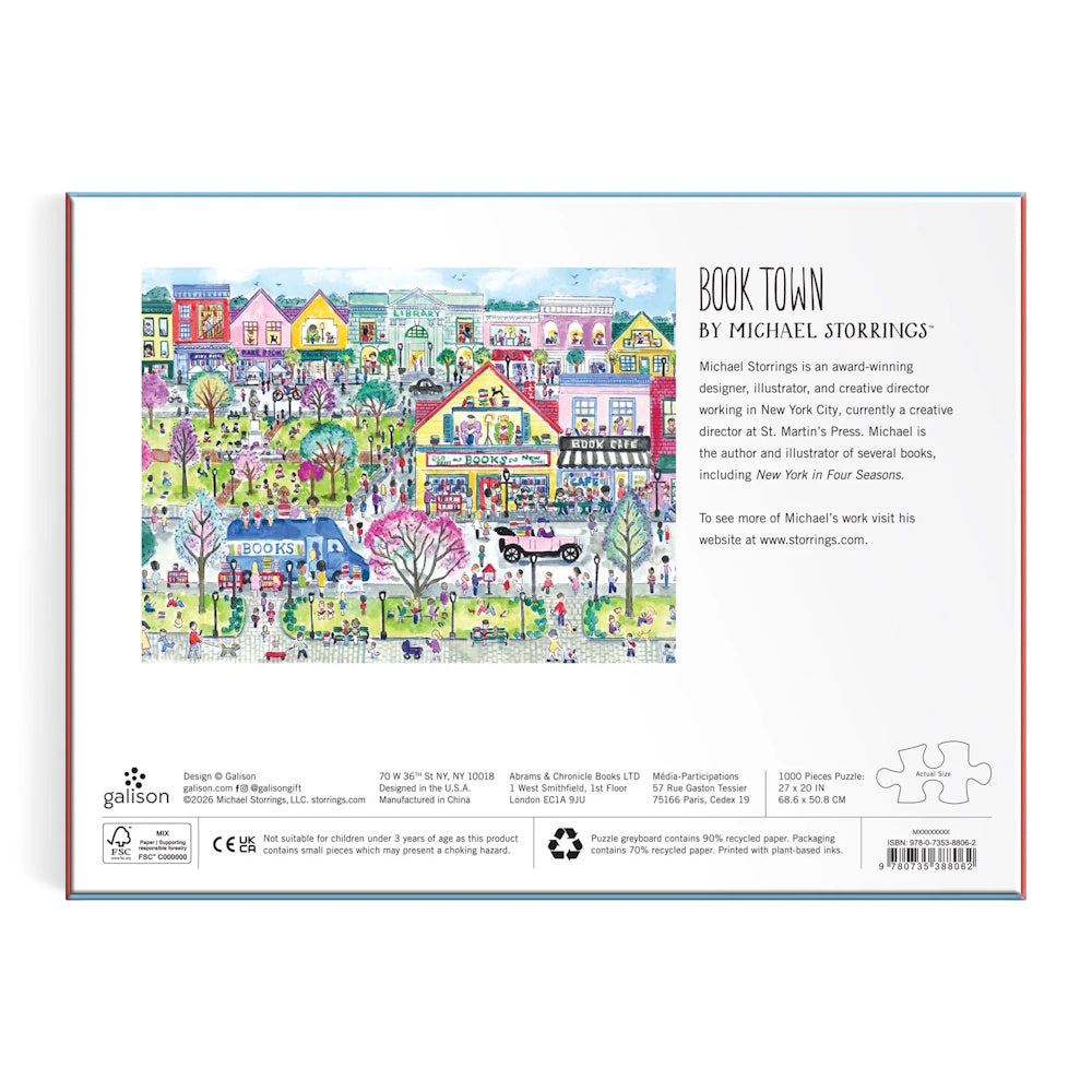 Galison 1000 Piece Puzzle - Michael Storrings Book Town