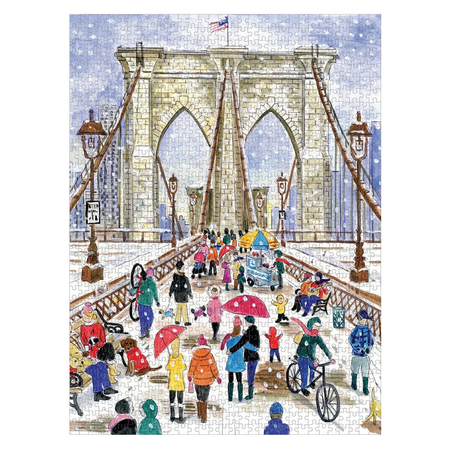 Galison 1000 Piece Puzzle - Michael Storrings Brooklyn Bridge