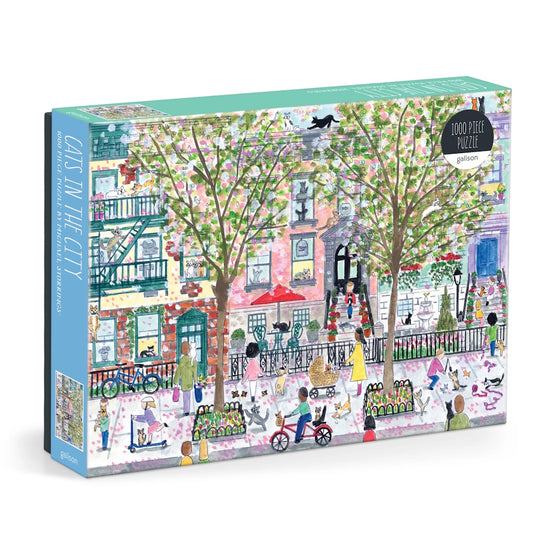 Galison 1000 Piece Puzzle - Michael Storrings Cats in the City