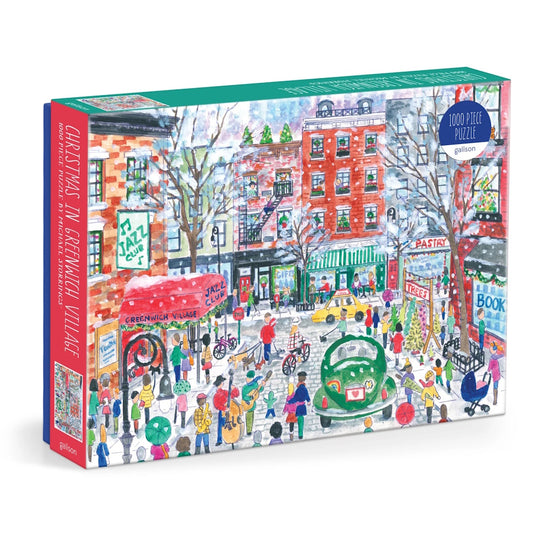 Galison 1000 Piece Puzzle - Michael Storrings Christmas in Greenwich Village