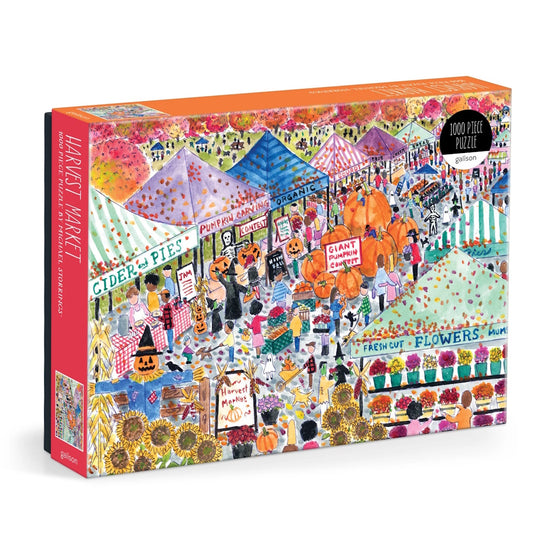 Galison 1000 Piece Puzzle - Michael Storrings Harvest Market