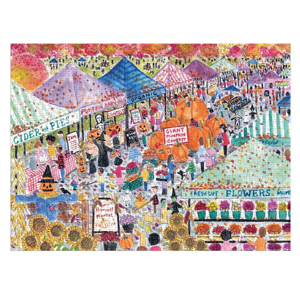 Galison 1000 Piece Puzzle - Michael Storrings Harvest Market