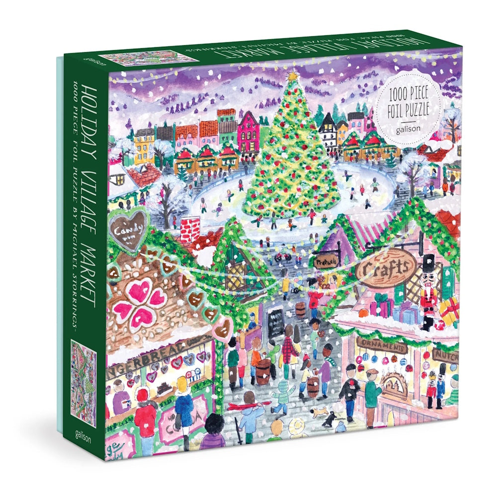 Galison 1000 Piece Puzzle - Michael Storrings Holiday Vilage Market