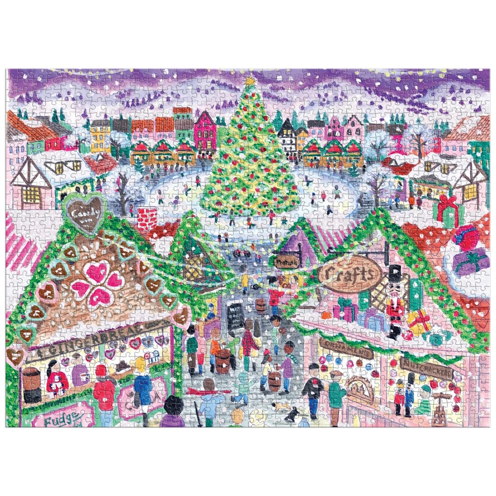 Galison 1000 Piece Puzzle - Michael Storrings Holiday Vilage Market