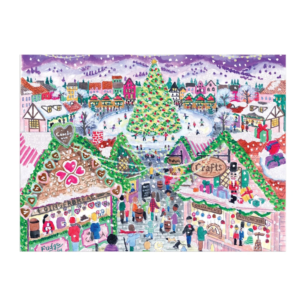 Galison 1000 Piece Puzzle - Michael Storrings Holiday Vilage Market