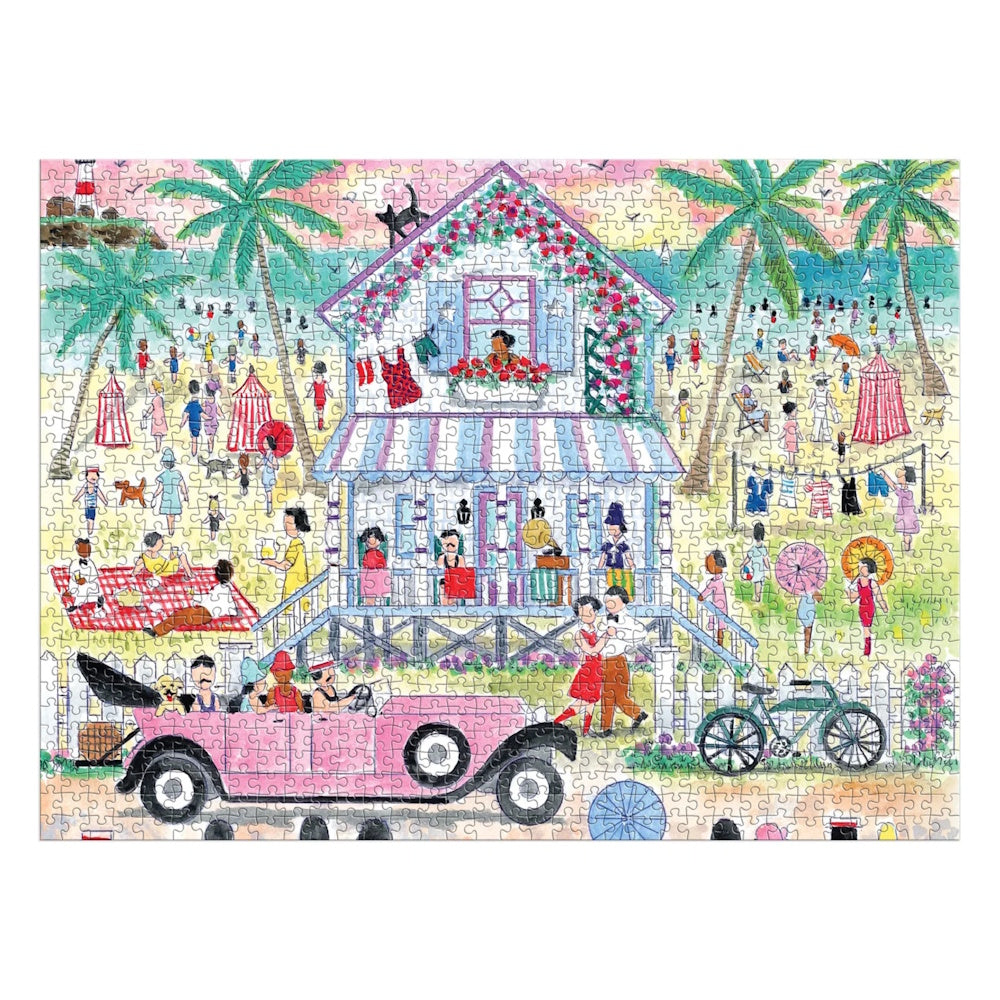 Galison 1000 Piece Puzzle - Michael Storrings Roaring 20s Beach House