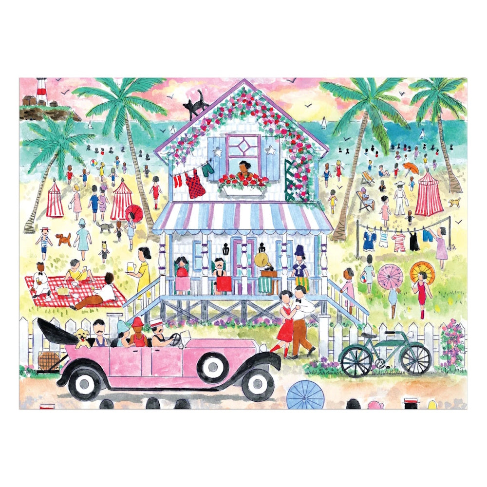Galison 1000 Piece Puzzle - Michael Storrings Roaring 20s Beach House