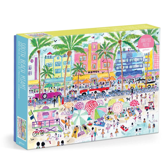 Galison 1000 Piece Puzzle - Michael Storrings South Beach Miami