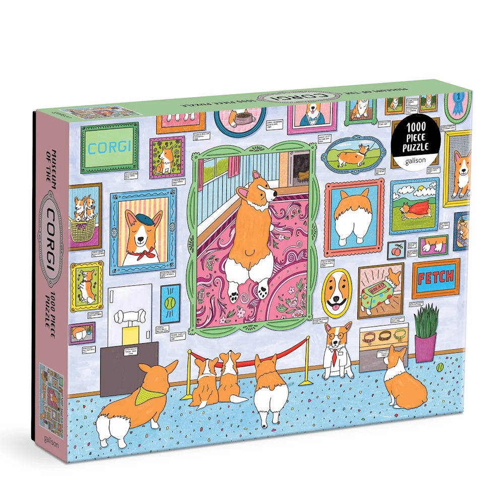 Galison 1000 Piece Puzzle - Museum of the Corgi