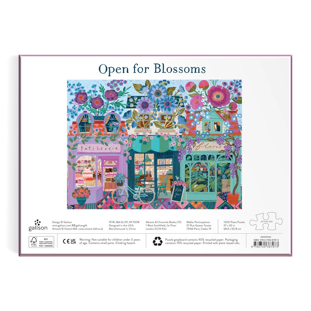 Galison 1000 Piece Puzzle - Open for Blossoms