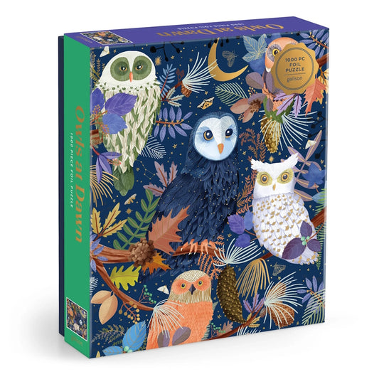 Galison 1000 Piece Puzzle - Owls at Dawn
