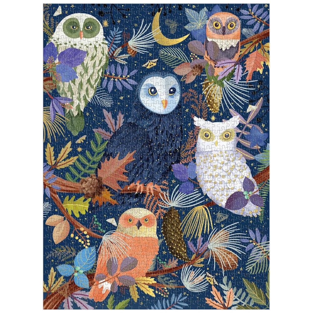 Galison 1000 Piece Puzzle - Owls at Dawn