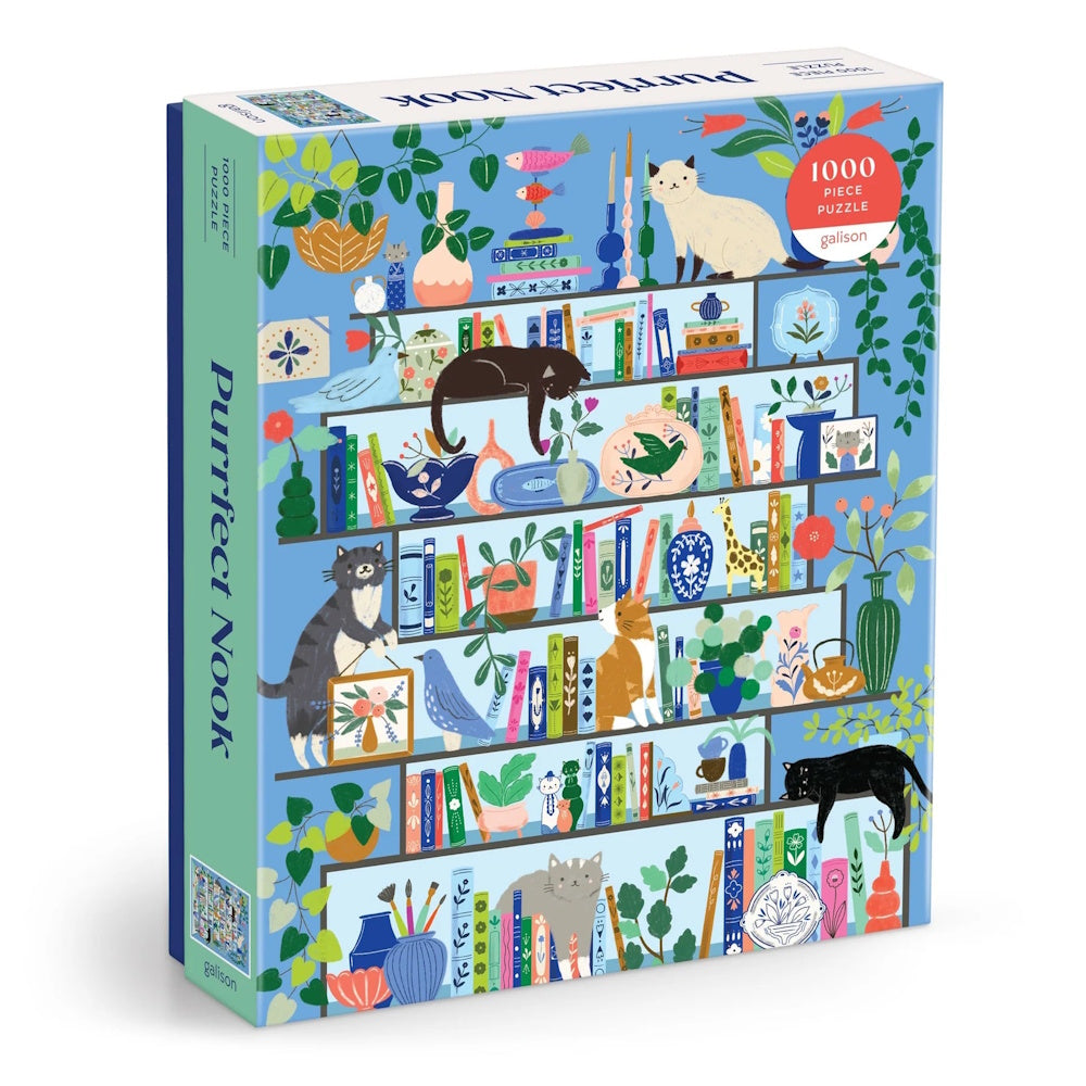 Galison 1000 Piece Puzzle - Purrfect Nook