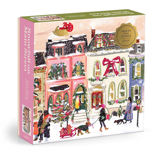 Galison 1000 Piece Puzzle - Snowfall on Main Street