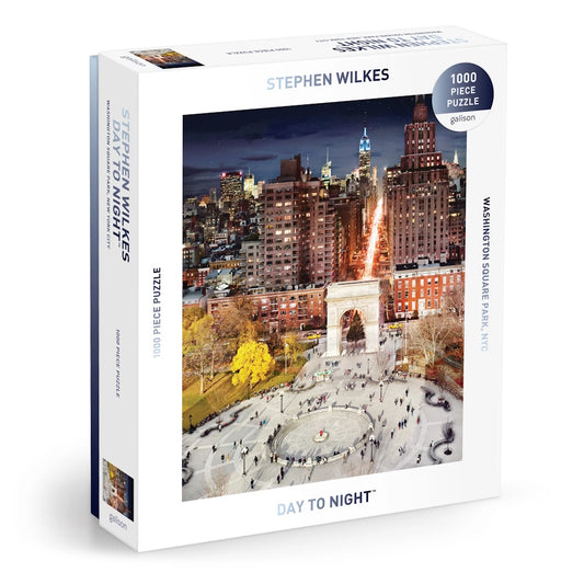 Galison 1000 Piece Puzzle - Stephen Wilkes Day To Night Washington Square