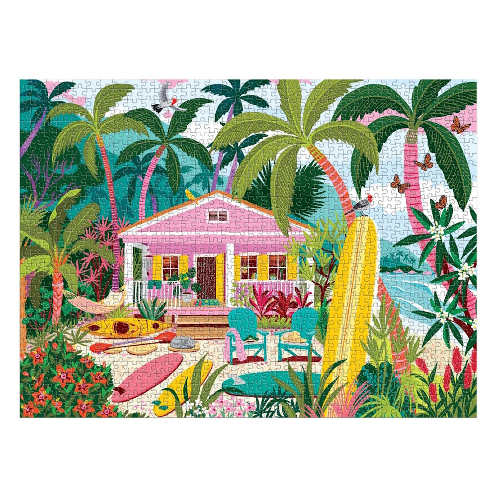 Galison 1000 Piece Puzzle - Surfside Bungalow