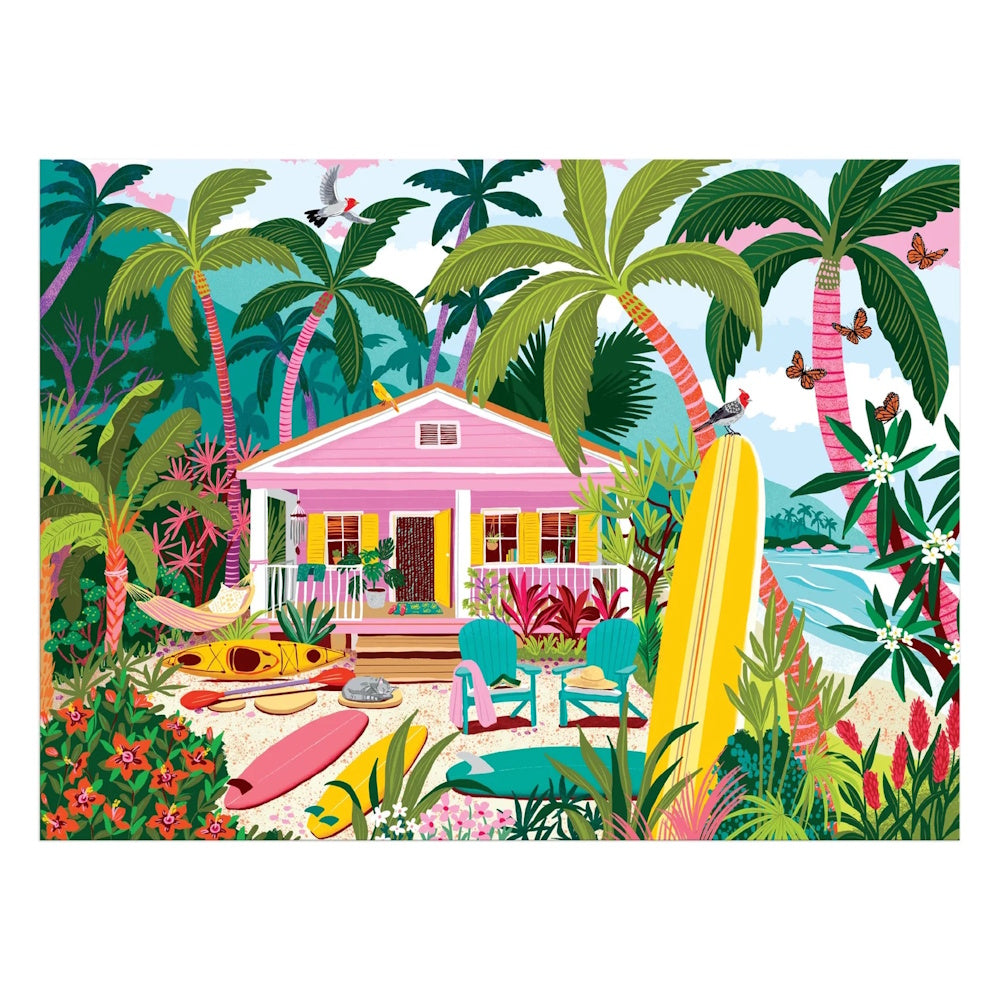 Galison 1000 Piece Puzzle - Surfside Bungalow