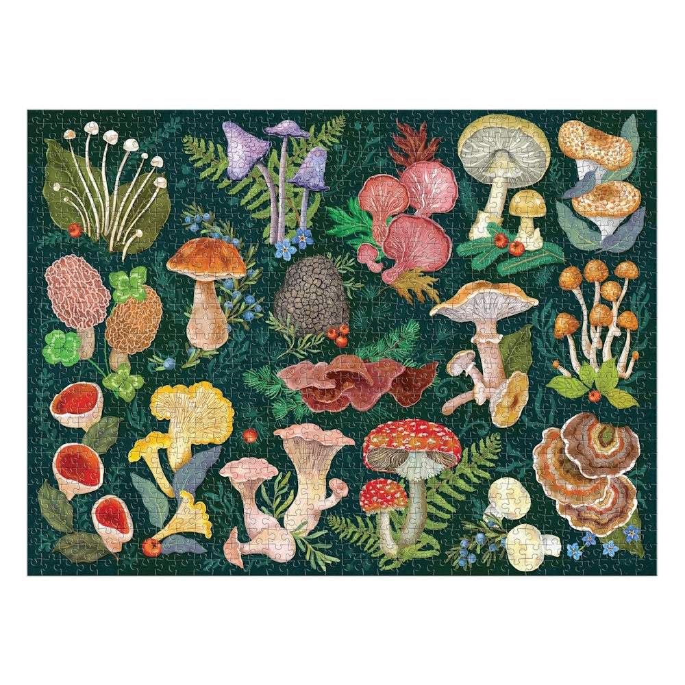 Galison 1000 Piece Puzzle - World of Mushrooms