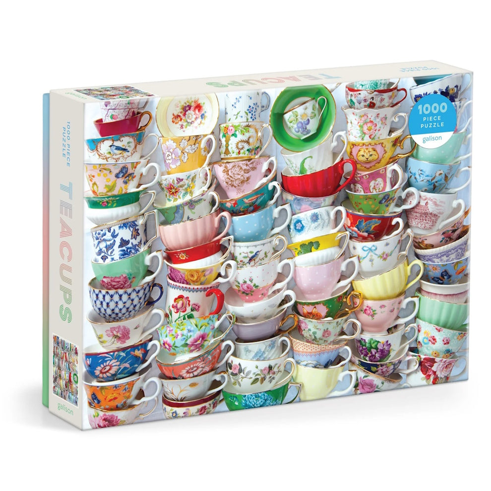 Galison 1000 Piece Puzzle - Teacups – The Jigstore