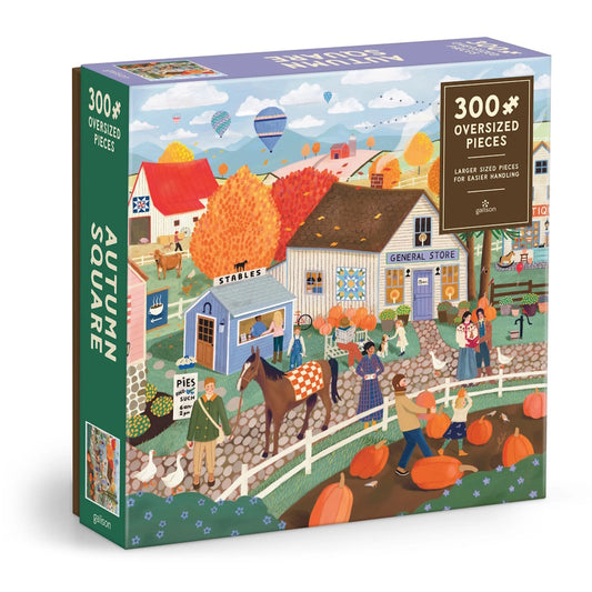Galison 300 Large Piece Puzzle - Autumn Square