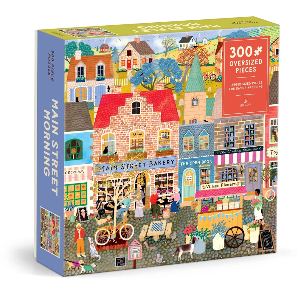 Galison 300 Large Piece Puzzle - Main Street Mornings