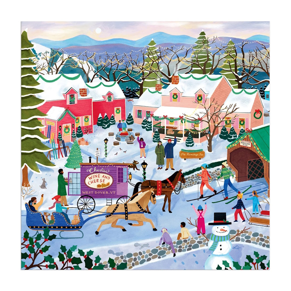 Galison 300 Large Piece Puzzle - Little Winter Town