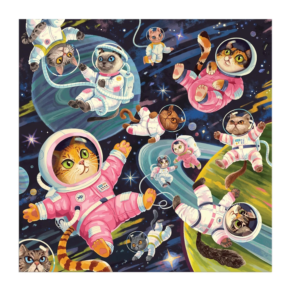 Galison 500 Piece Puzzle - A Space Meowdyssey